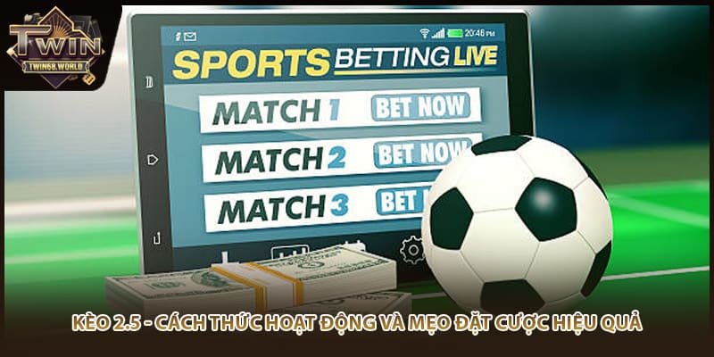 Kèo 2.5 - Cách Thức Hoạt Động Và Mẹo Đặt Cược Hiệu Quả